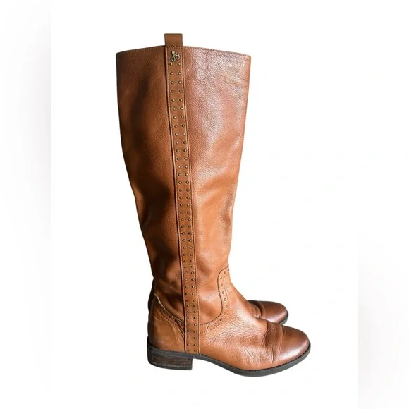 Sam Edelman, brown leather knee-high boots size 7 - Picture 2 of 16